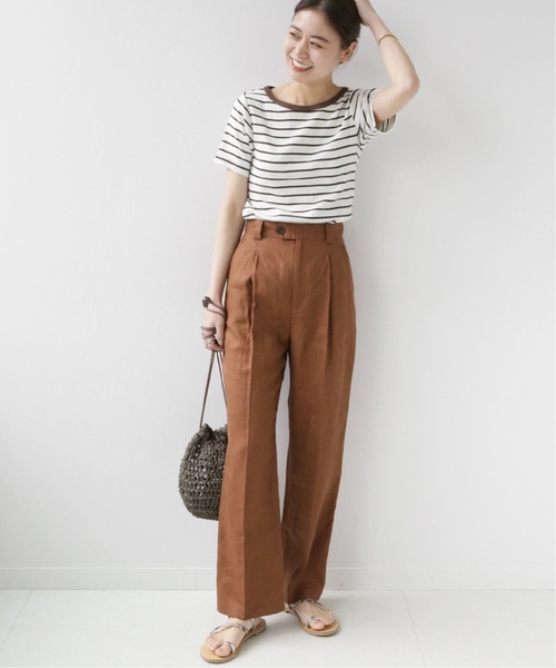 MILLER(ミラー)の「《追加》別注【MILLER/ミラー】*RELUME* S/S TEE:カットソー(Tシャツ/カットソー・レディース・ブラック/ブラウン/ネイビー・FREE)」の7枚目の写真