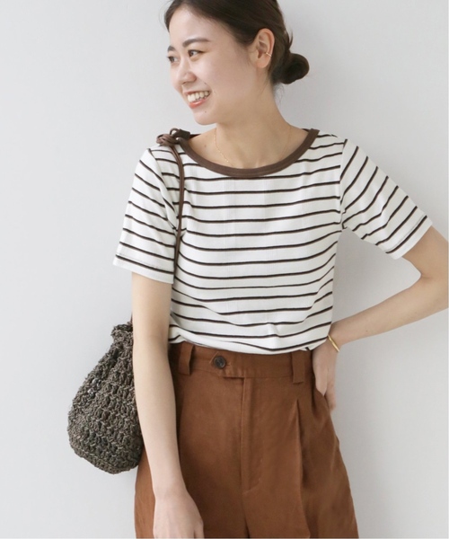 MILLER(ミラー)の「《追加》別注【MILLER/ミラー】*RELUME* S/S TEE:カットソー(Tシャツ/カットソー・レディース・ブラック/ブラウン/ネイビー・FREE)」の10枚目の写真