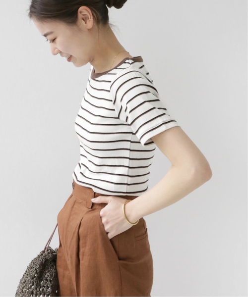 MILLER(ミラー)の「《追加》別注【MILLER/ミラー】*RELUME* S/S TEE:カットソー(Tシャツ/カットソー・レディース・ブラック/ブラウン/ネイビー・FREE)」の13枚目の写真