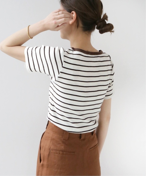 MILLER(ミラー)の「《追加》別注【MILLER/ミラー】*RELUME* S/S TEE:カットソー(Tシャツ/カットソー・レディース・ブラック/ブラウン/ネイビー・FREE)」の15枚目の写真