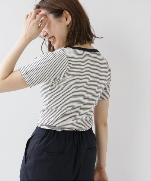 MILLER(ミラー)の「《追加》別注【MILLER/ミラー】*RELUME* S/S TEE:カットソー(Tシャツ/カットソー・レディース・ブラック/ブラウン/ネイビー・FREE)」の21枚目の写真
