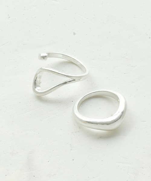 GOLDY（ゴールディ）の「ループ ライン メタル セット リング（リング・レディース・シルバー/ゴールド/その他1/その他2・FREE）」の3枚目の写真