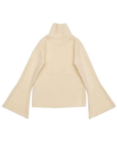 select MOCA（セレクトモカ）の「アルパカタッチフレアスリーブタートルニット（ニット/セーター・レディース・ブラック/アイボリー/モカ・FREE）」の22枚目の写真