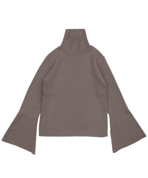 select MOCA（セレクトモカ）の「アルパカタッチフレアスリーブタートルニット（ニット/セーター・レディース・ブラック/アイボリー/モカ・FREE）」の19枚目の写真