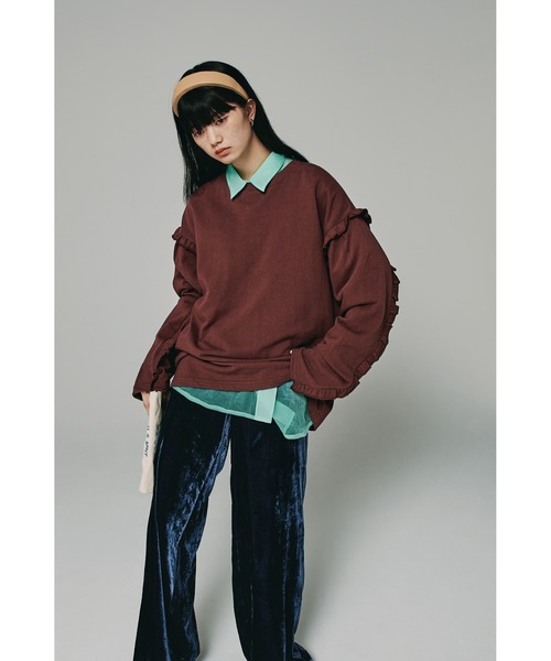 mici（ミチ）の「(mici)フリルプルオーバー（スウェット・レディース・ブラウン/ブルー/ホワイト系その他・ONE SIZE）」の21枚目の写真