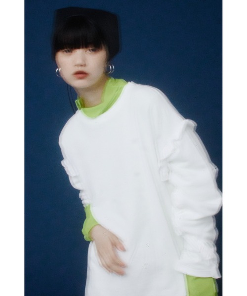 mici（ミチ）の「(mici)フリルプルオーバー（スウェット・レディース・ブラウン/ブルー/ホワイト系その他・ONE SIZE）」の20枚目の写真