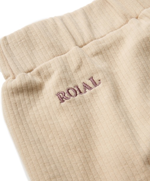 roial（ロイアル）の「WOVEN/ROIAL(ロイアル）ワイドフレアスリット入りリブロングパンツ（その他パンツ・レディース・ブルー系その他/ブラック/ベージュ・SMALL/MEDIUM）」の17枚目の写真
