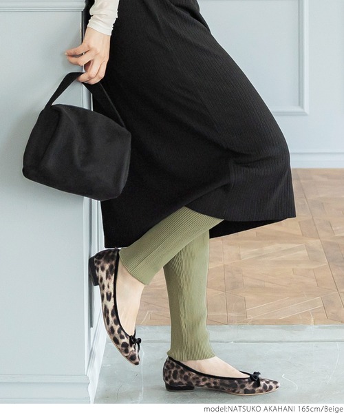 coca(coca)(コカ)の「ニットレギンス(レギンス/スパッツ・レディース・チャコールグレー/ブラック/ベージュ/パープル・ONE SIZE)」の12枚目の写真