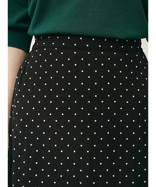 Green Parks(グリーンパークス)の「ドットナロースカート(スカート・レディース・ブラック/アイボリー/ブラウン・FREE)」の18枚目の写真