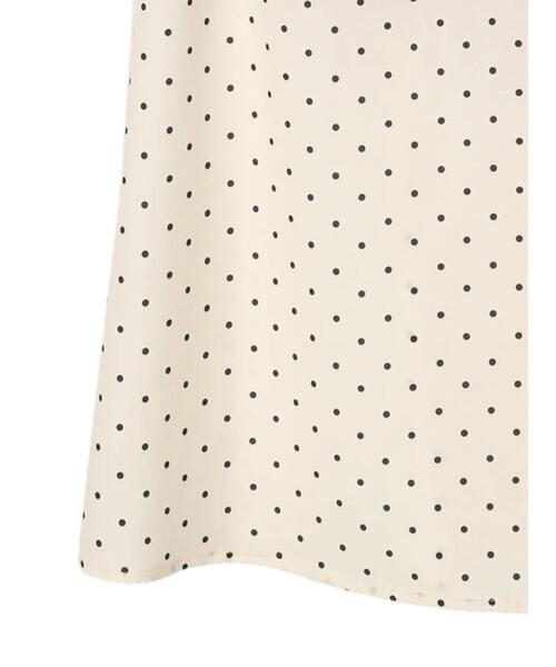 Green Parks(グリーンパークス)の「ドットナロースカート(スカート・レディース・ブラック/アイボリー/ブラウン・FREE)」の15枚目の写真