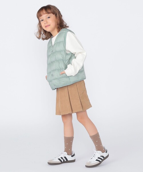 TAION（タイオン）の「【WEB限定】TAION:100～150cm / キッズ インナー ダウン ベスト（ダウンベスト・キッズ・ライトブルー/ブラック/ネイビー/カーキ/ラベンダー/イエロー/ライム/ダークオリーブ/ミント/ベージュ系・100/110/120/130/140/150）」の14枚目の写真