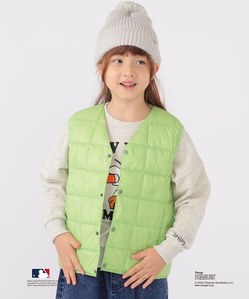 TAION（タイオン）の「【WEB限定】TAION:100～150cm / キッズ インナー ダウン ベスト（ダウンベスト・キッズ・ライトブルー/ブラック/ネイビー/カーキ/ラベンダー/イエロー/ライム/ダークオリーブ/ミント/ベージュ系・100/110/120/130/140/150）」の16枚目の写真