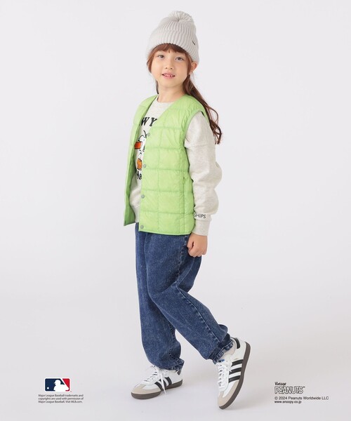 TAION（タイオン）の「【WEB限定】TAION:100～150cm / キッズ インナー ダウン ベスト（ダウンベスト・キッズ・ライトブルー/ブラック/ネイビー/カーキ/ラベンダー/イエロー/ライム/ダークオリーブ/ミント/ベージュ系・100/110/120/130/140/150）」の17枚目の写真