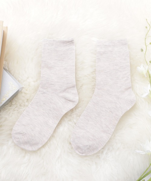Lace Ladies（レースレディース）の「【10色組】無地クルーソックスセット（ソックス/靴下・レディース・マルチ・FREE）」の5枚目の写真