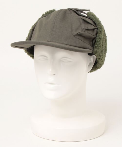 KRIFF MAYER（クリフメイヤー）の「HINOKOボアCAP（キャップ・メンズ・オリーブ/ブラウン/チャコール・FREE）」の6枚目の写真