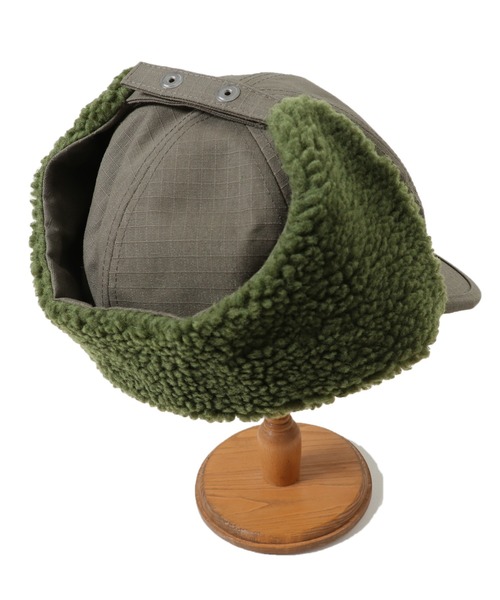 KRIFF MAYER（クリフメイヤー）の「HINOKOボアCAP（キャップ・メンズ・オリーブ/ブラウン/チャコール・FREE）」の12枚目の写真