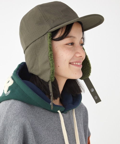 KRIFF MAYER（クリフメイヤー）の「HINOKOボアCAP（キャップ・メンズ・オリーブ/ブラウン/チャコール・FREE）」の18枚目の写真