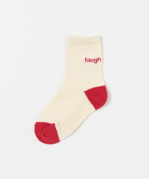 URBAN RESEARCH DOORS（アーバンリサーチドアーズ）の「バックロゴ杢カラーソックス(KIDS)（ソックス/靴下・キッズ・グレー/ナチュラル・16-18/19-21cm）」の2枚目の写真