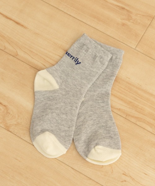 URBAN RESEARCH DOORS（アーバンリサーチドアーズ）の「バックロゴ杢カラーソックス(KIDS)（ソックス/靴下・キッズ・グレー/ナチュラル・16-18/19-21cm）」の7枚目の写真