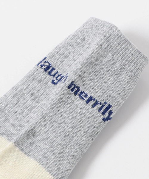 URBAN RESEARCH DOORS（アーバンリサーチドアーズ）の「バックロゴ杢カラーソックス(KIDS)（ソックス/靴下・キッズ・グレー/ナチュラル・16-18/19-21cm）」の8枚目の写真