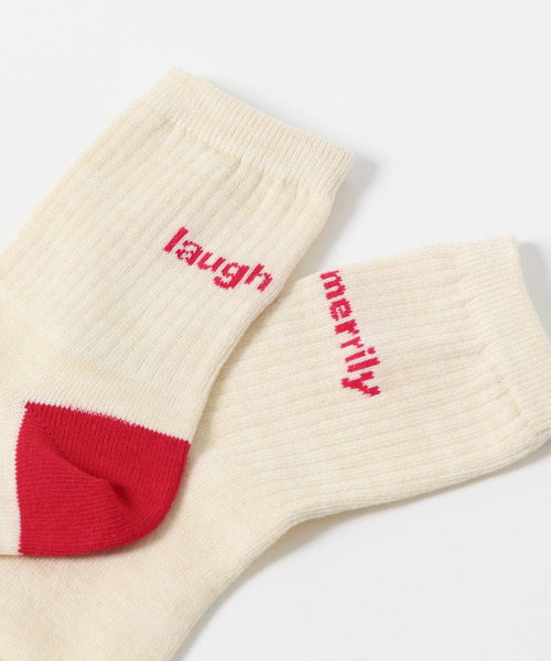 URBAN RESEARCH DOORS（アーバンリサーチドアーズ）の「バックロゴ杢カラーソックス(KIDS)（ソックス/靴下・キッズ・グレー/ナチュラル・16-18/19-21cm）」の9枚目の写真