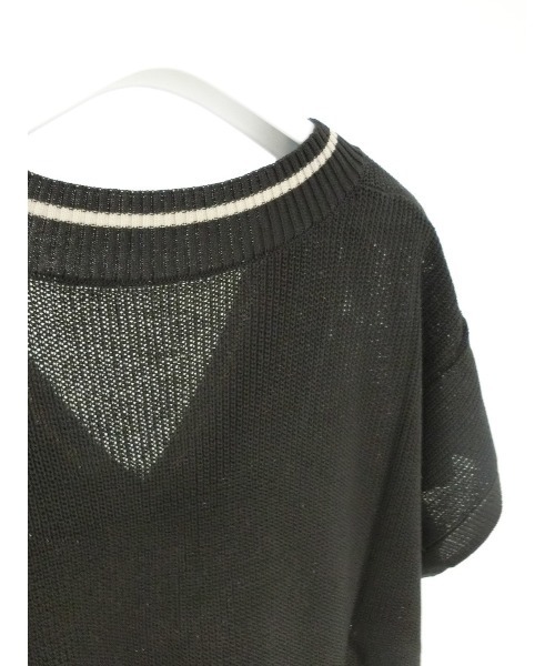 ulu（ウル）の「Linen like line vest（ベスト・レディース・チャコール・FREE）」の9枚目の写真