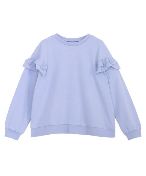 lulpini（ルルピー二）の「kids ポンチフリルドッキングプルオーバー（パーカー・キッズ・アイボリー/ブラック/ブルー・S/M/L）」の22枚目の写真