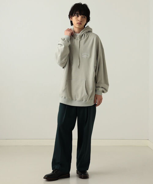BeAMS DOT（ビームスドット）の「【WEB限定】BeAMS DOT / アーチ刺繍 パーカー（スウェット・メンズ・グレー/グリーン・MEDIUM/LARGE）」の8枚目の写真