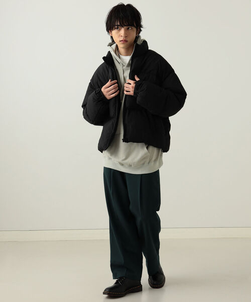 BeAMS DOT（ビームスドット）の「【WEB限定】BeAMS DOT / アーチ刺繍 パーカー（スウェット・メンズ・グレー/グリーン・MEDIUM/LARGE）」の12枚目の写真