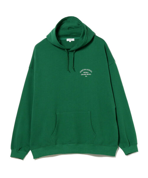 BeAMS DOT（ビームスドット）の「【WEB限定】BeAMS DOT / アーチ刺繍 パーカー（スウェット・メンズ・グレー/グリーン・MEDIUM/LARGE）」の15枚目の写真