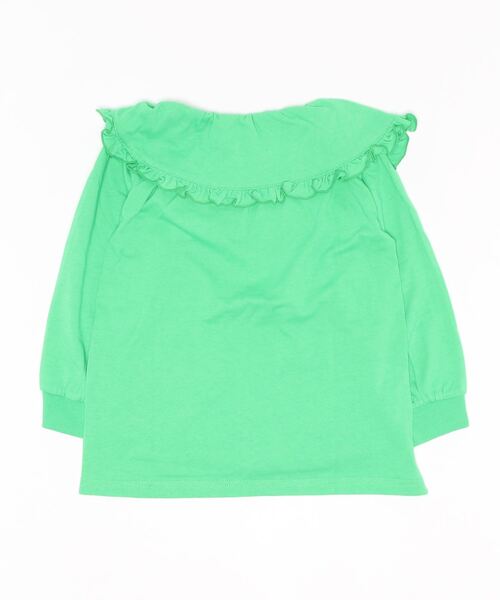 LOWRYS FARM（ローリーズファーム）の「フリルカラーカットロングスリーブ　135929（Tシャツ/カットソー・キッズ・ブラック/パープル/オフホワイト/グリーン・110cm/120cm/130cm/140cm/150cm）」の8枚目の写真