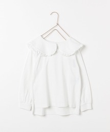 LOWRYS FARM | フリルカラーカットロングスリーブ　135929(Tシャツ/カットソー)