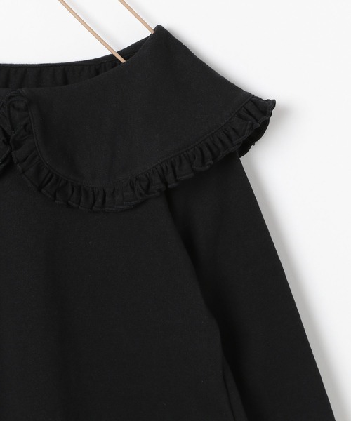 LOWRYS FARM（ローリーズファーム）の「フリルカラーカットロングスリーブ　135929（Tシャツ/カットソー・キッズ・ブラック/パープル/オフホワイト/グリーン・110cm/120cm/130cm/140cm/150cm）」の10枚目の写真