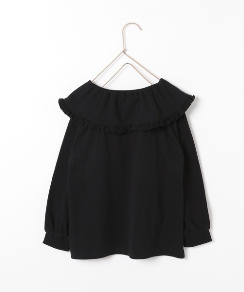 LOWRYS FARM（ローリーズファーム）の「フリルカラーカットロングスリーブ　135929（Tシャツ/カットソー・キッズ・ブラック/パープル/オフホワイト/グリーン・110cm/120cm/130cm/140cm/150cm）」の13枚目の写真