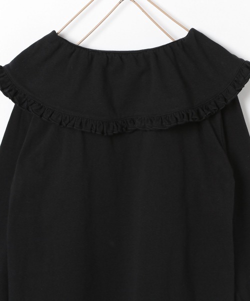 LOWRYS FARM（ローリーズファーム）の「フリルカラーカットロングスリーブ　135929（Tシャツ/カットソー・キッズ・ブラック/パープル/オフホワイト/グリーン・110cm/120cm/130cm/140cm/150cm）」の14枚目の写真