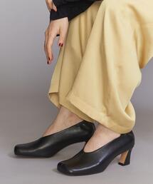 BEAUTY&YOUTH UNITED ARROWS | レザー センターライン スクエアトゥ パンプス(パンプス)