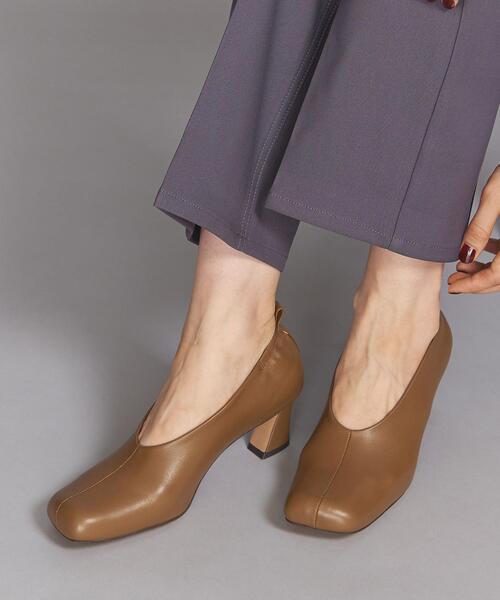 BEAUTY&YOUTH UNITED ARROWS（ビューティーアンドユースユナイテッドアローズ）の「レザー センターライン スクエアトゥ パンプス（パンプス・レディース・ブラック/モカ・38/36/37/36h/37h）」の8枚目の写真