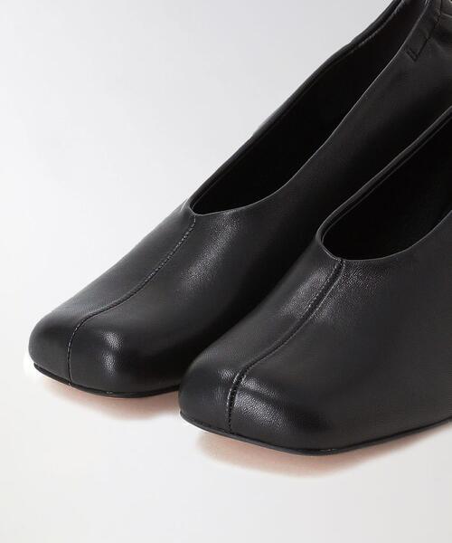 BEAUTY&YOUTH UNITED ARROWS（ビューティーアンドユースユナイテッドアローズ）の「レザー センターライン スクエアトゥ パンプス（パンプス・レディース・ブラック/モカ・38/36/37/36h/37h）」の6枚目の写真