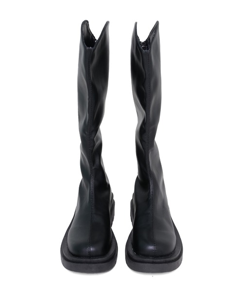 minsobi（ミンソビ）の「ラウンドカットロングブーツ（ブーツ・レディース・ブラック・23cm/23.5cm/24cm/24.5cm）」の11枚目の写真