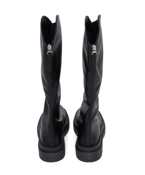 minsobi（ミンソビ）の「ラウンドカットロングブーツ（ブーツ・レディース・ブラック・23cm/23.5cm/24cm/24.5cm）」の8枚目の写真