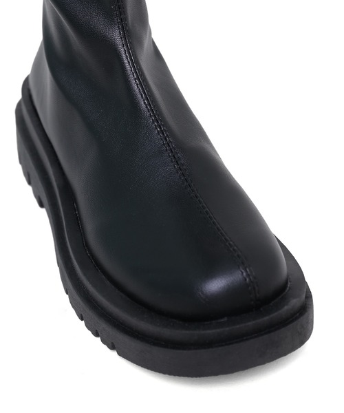 minsobi（ミンソビ）の「ラウンドカットロングブーツ（ブーツ・レディース・ブラック・23cm/23.5cm/24cm/24.5cm）」の12枚目の写真