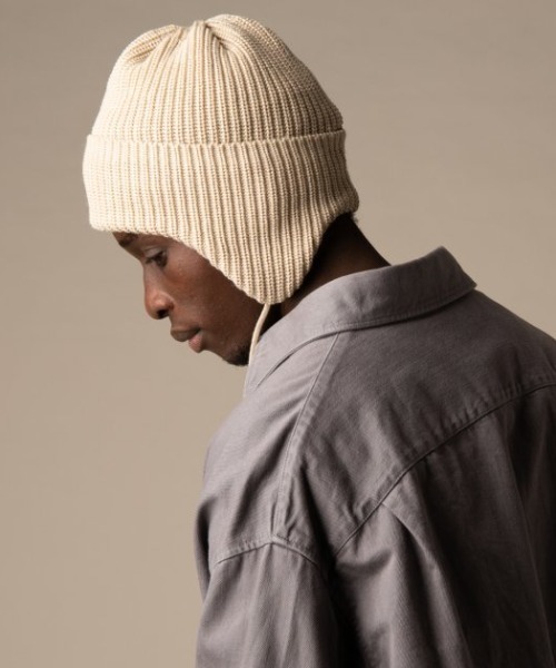 RACAL（ラカル）の「【Racal】Ear knit cap（ニットキャップ/ビーニー・メンズ・ブラック/ブルー/グレー/アイボリー・FREE）」の8枚目の写真