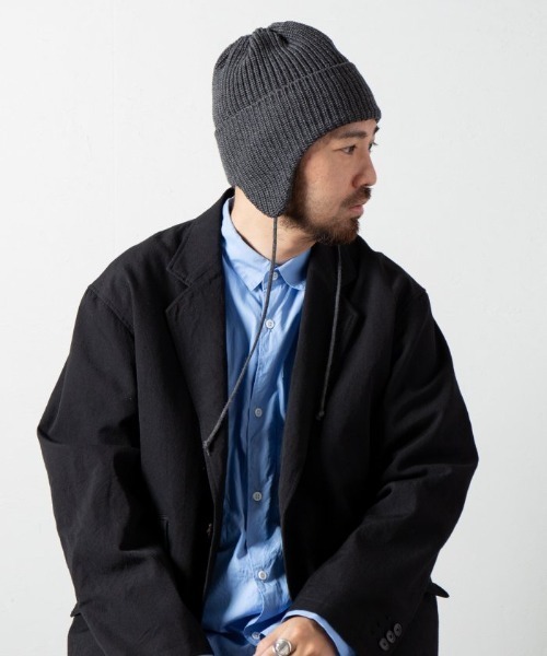 RACAL（ラカル）の「【Racal】Ear knit cap（ニットキャップ/ビーニー・メンズ・ブラック/ブルー/グレー/アイボリー・FREE）」の13枚目の写真