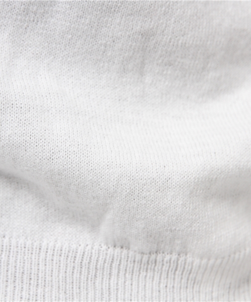 AZUL by moussy（アズールバイマウジー）の「C100%U/Nクロプト長袖KPO（ニット/セーター・レディース・オフホワイト/トップグレー/ライトパープル・SMALL/MEDIUM）」の11枚目の写真