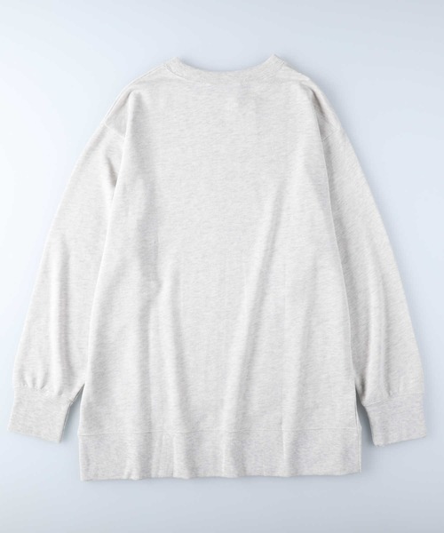 HONEYSUCKLE ROSE(ハニーサックルローズ)の「【HONEYSUCKLE ROSE】カレッジプリントチュニック(チュニック・レディース・ダークグレー/キナリ・M/L)」の6枚目の写真