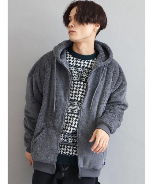 PEN FIELD（ペンフィールド）の「Penfield防風シープボアZIPパーカー　＊（パーカー・メンズ・ベージュ/グレー/オフホワイト/ライトブラウン・M/LL/L/S）」の12枚目の写真