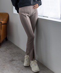 clear | 前スリットハイウエストストレッチパンツ≪2022AW新作≫(スラックス)