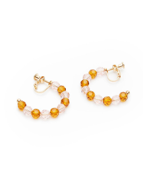 ROOM（-）の「romance beads earring（イヤリング・レディース・ピンク・FREE）」の2枚目の写真