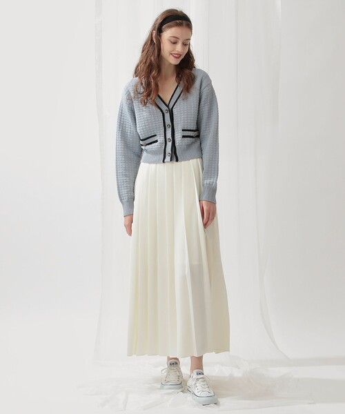 DEICY（デイシー）の「フラワーボタンカーディガン（カーディガン  