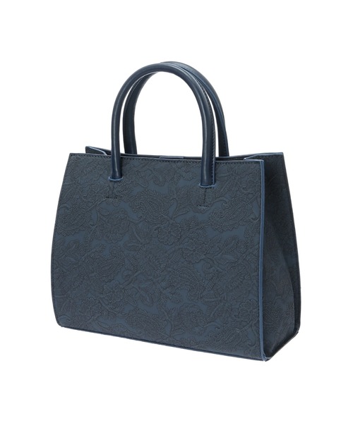 koe（コエ）の「型押しペイズリー柄トートバッグ（トートバッグ・レディース・ネイビー/ブラウン/アイボリー・FREE）」の8枚目の写真